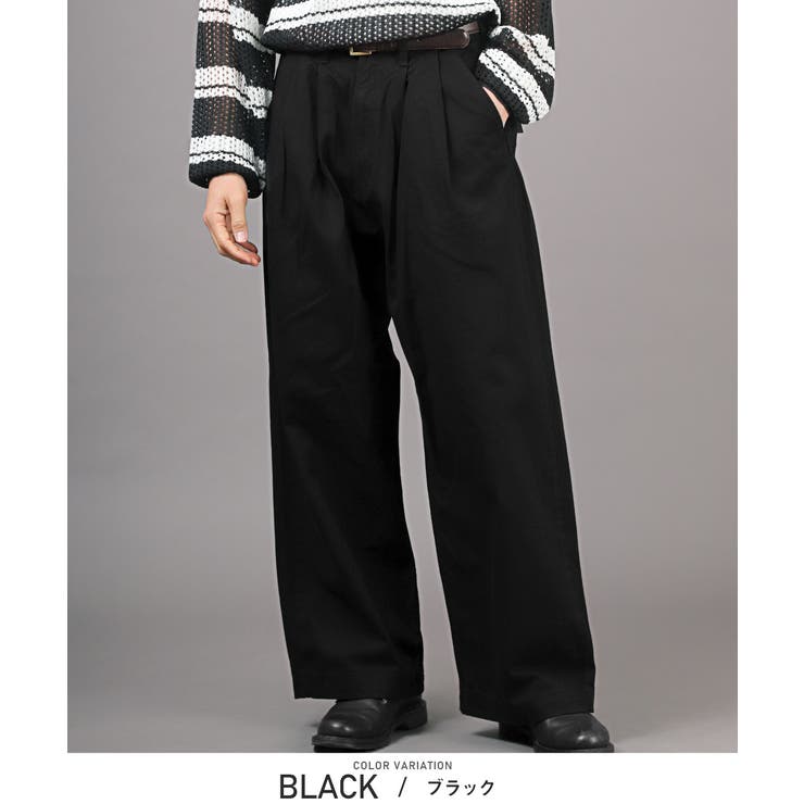 ワイドパンツ メンズ ストレート[品番：LU000013020]｜LUXSTYLE