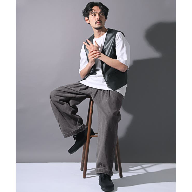 メンズ カジュアル ストレートレッグ パンツ クール ストリート xxk3629.jpg