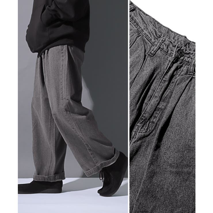 ワイドパンツ メンズ ストレート[品番：LU000013020]｜LUXSTYLE