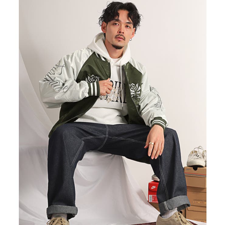 スカジャン メンズ ブルゾン[品番：LU000013086]｜LUXSTYLE