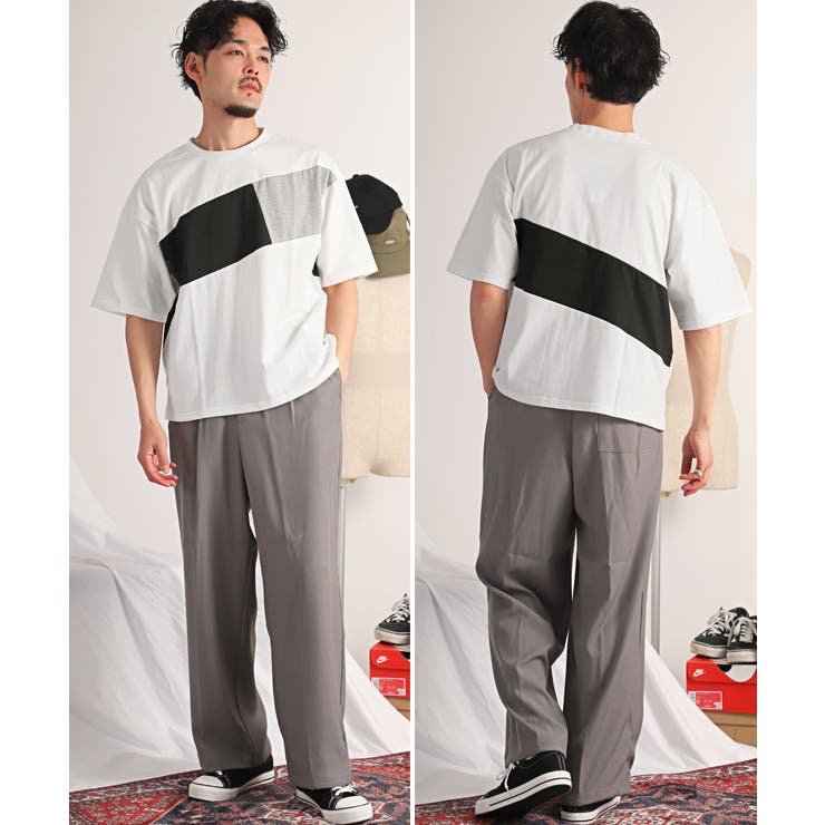 Tシャツ メンズ ビッグシルエット[品番：LU000013098]｜LUXSTYLE