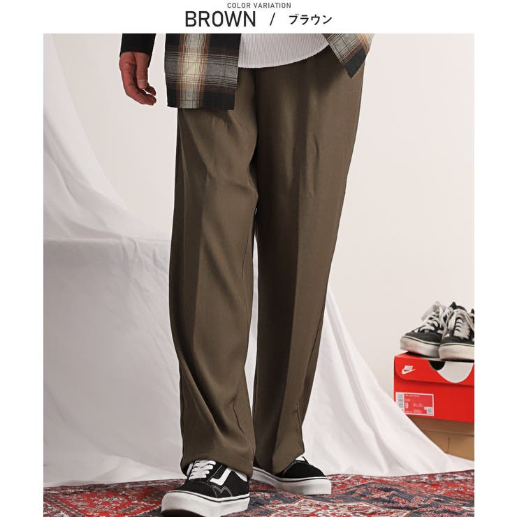 ワイドパンツ メンズ イージーパンツ[品番：LU000013088