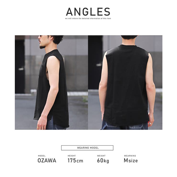 ノースリーブ メンズ Tシャツ[品番：LU000013164]｜LUXSTYLE