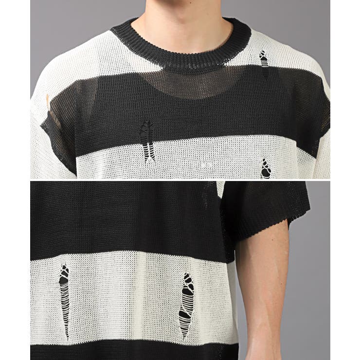 ニット メンズ 半袖[品番：LU000013126]｜LUXSTYLE（ラグ