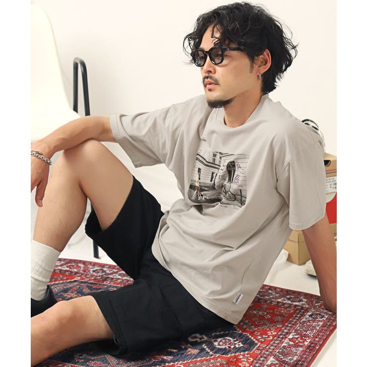 VALABASAS Lux Cafe Tシャツ 半袖 Grey Cream 送料込み VALABASAS Lux Cafe Tシャツ 半袖 Grey Cream 送料込み Lux Cafe