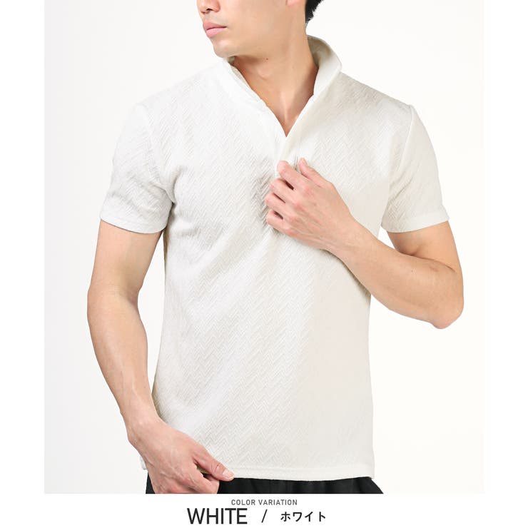 ホワイト | ポロシャツ 半袖 メンズ | LUXSTYLE