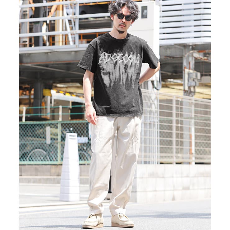 グラフィックプリント半袖Tシャツ・メンズTシャツ・カットソー・黒・ユニセックス・古着・カジュアル・アメカジ・ストリート・韓国