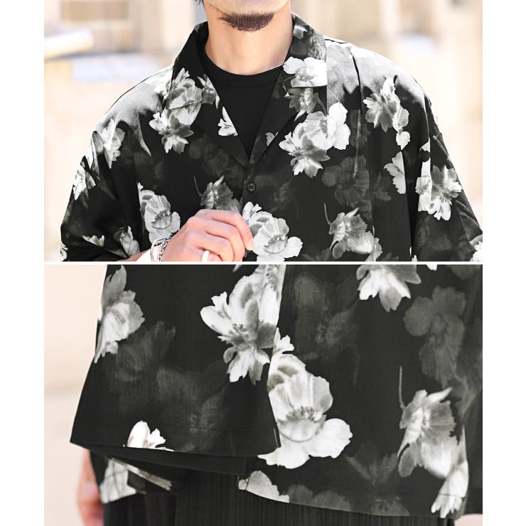 半袖シャツ オープンカラーシャツ メンズ | LUXSTYLE | 詳細画像7 