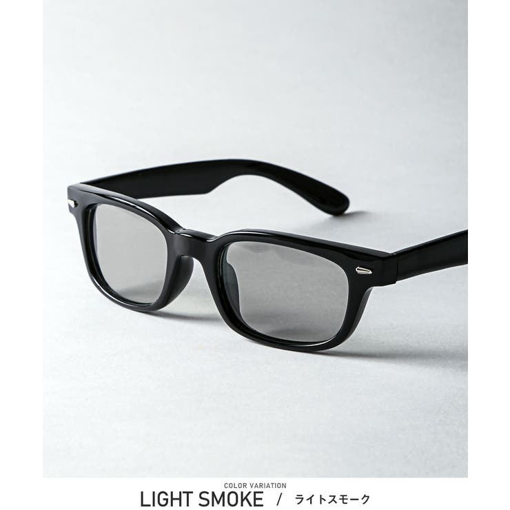 ライトスモーク | サングラス ウェリントン メンズ | LUXSTYLE