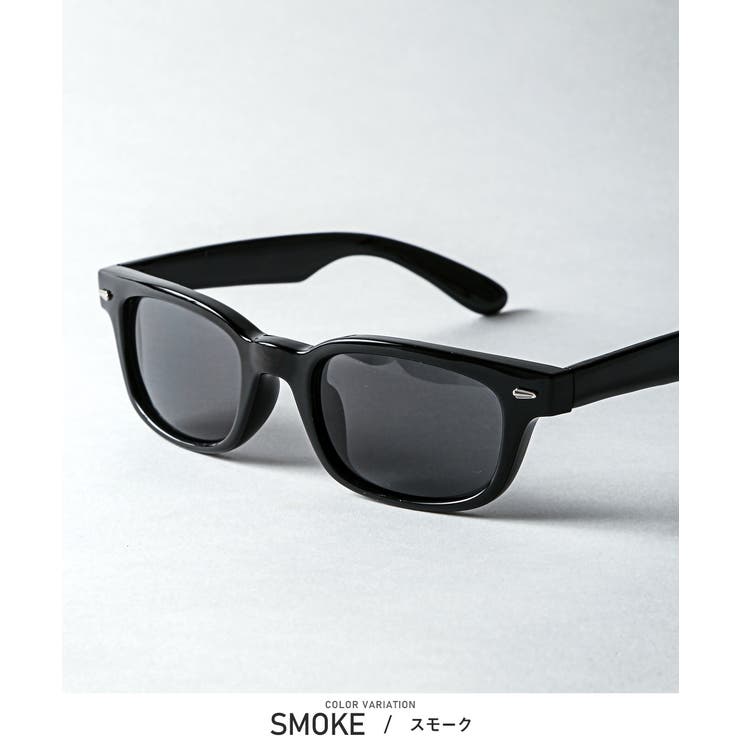 スモーク | サングラス ウェリントン メンズ | LUXSTYLE