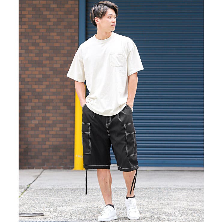カーゴパンツ ハーフパンツ メンズ[品番：LU000013234