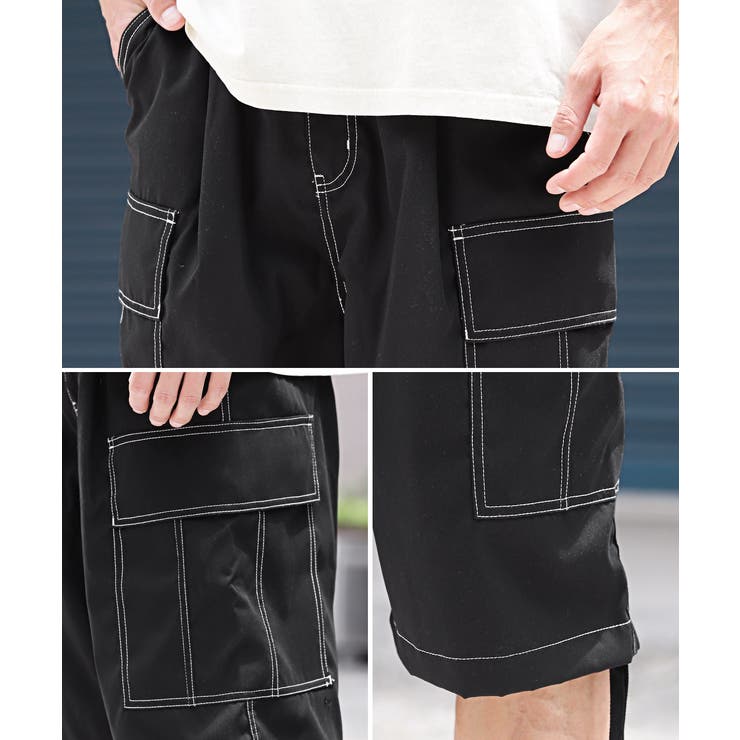 カーゴパンツ ハーフパンツ メンズ[品番：LU000013234