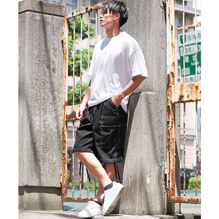 カーゴパンツ ハーフパンツ メンズ[品番：LU000013234
