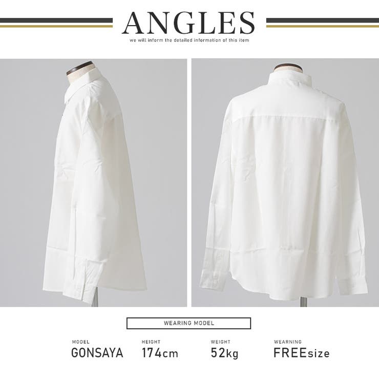 無地レギュラーカラービッグ長袖シャツ・メンズシャツ・ユニセックス・男女兼用・春服・秋服・シンプル・キレイめ・カジュアル・大人