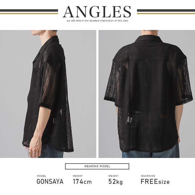 シャツ 半袖 シアーシャツ[品番：LU000013301]｜LUXSTYLE（ラグ