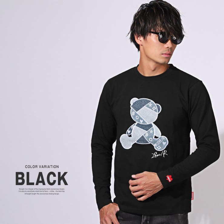 メンズ カジュアル ユーズド加工レーシングスタイル 長袖Tシャツ ARUGE 長袖Tシャツ ロンT メンズ ダブルネック 重ね着デザイン