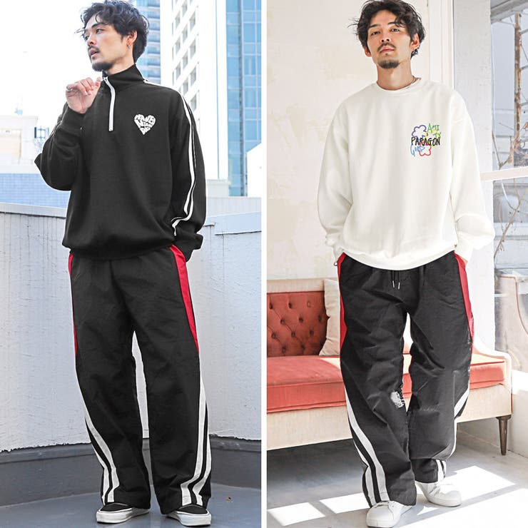 ナイロンパンツ メンズ ジャージ[品番：LU000013342]｜LUXSTYLE