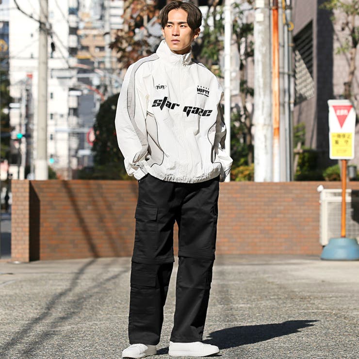 カーゴパンツ メンズ ワイドパンツ[品番：LU000013490