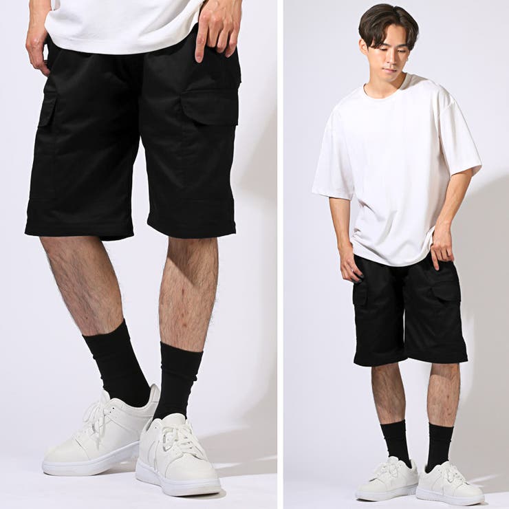カーゴパンツ メンズ ワイドパンツ[品番：LU000013490