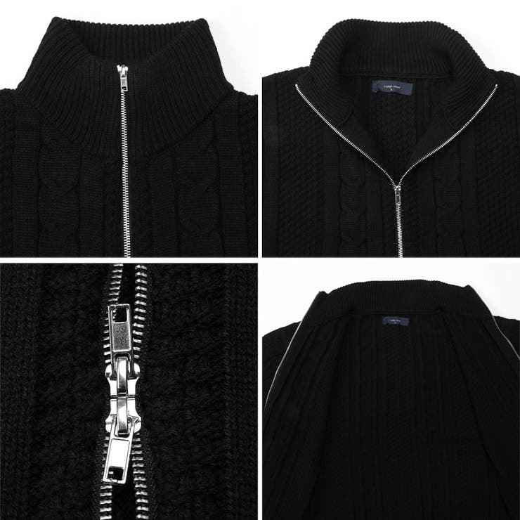 ジャケット ニット カーディガン[品番：LU000013478]｜LUXSTYLE