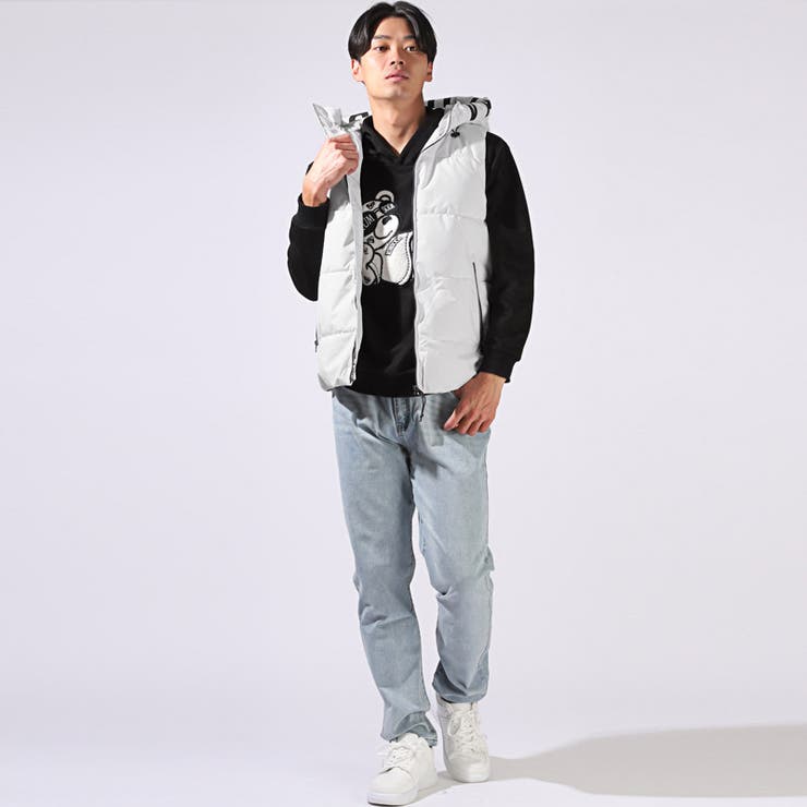 快ラクWEAR ウォッシャブル カシミヤ混 無地 Vネック ベスト