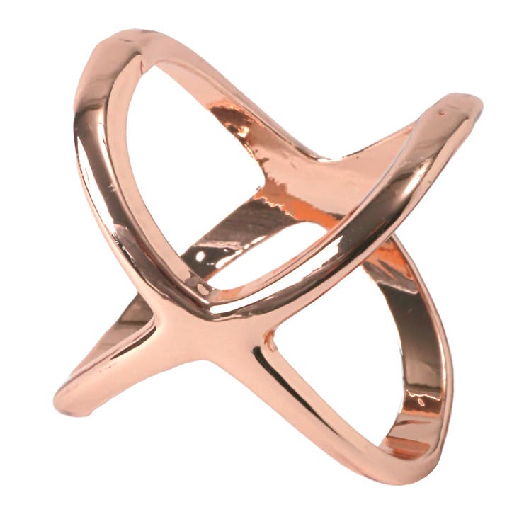 22929ピンクゴールド | スカーフリング レディース リング | LUXSTYLE