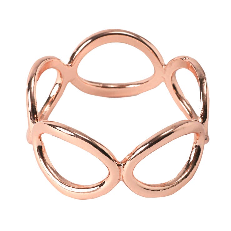 22926ピンクゴールド | スカーフリング レディース リング | LUXSTYLE