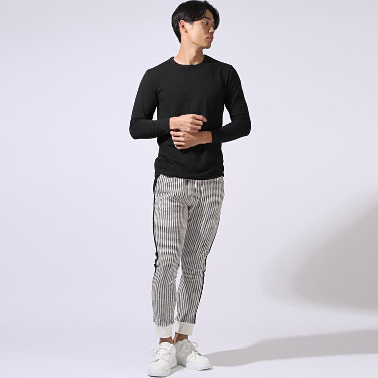 コットンあったかUネックインナー・ヒートテック・オーガニック・Tシャツ・肌着・秋冬・冬物・冬服・ストレッチ・伸縮性・インナーシャツ