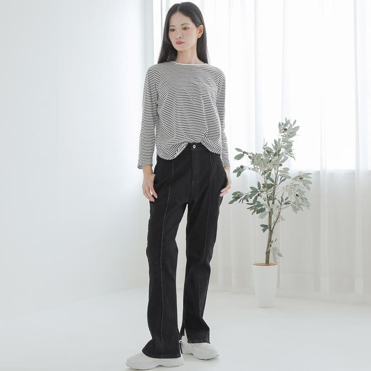 デニムパンツ フレアパンツ レディース | LUXSTYLE | 詳細画像8 