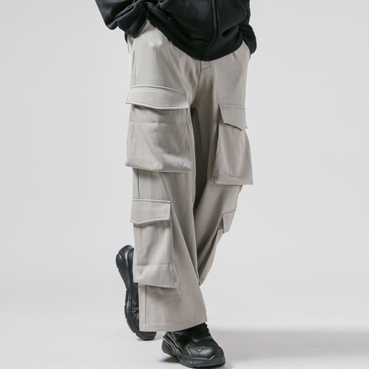 カーゴパンツ ワイドパンツ メンズ[品番：LU000013582