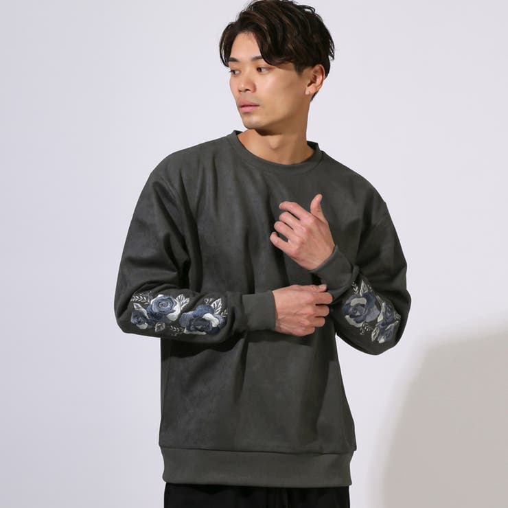 チャコール | トレーナー スウェット プルオーバー | LUXSTYLE