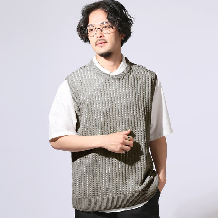 ベスト ジレ ニットベスト[品番：LU000013583]｜LUXSTYLE（ラグ