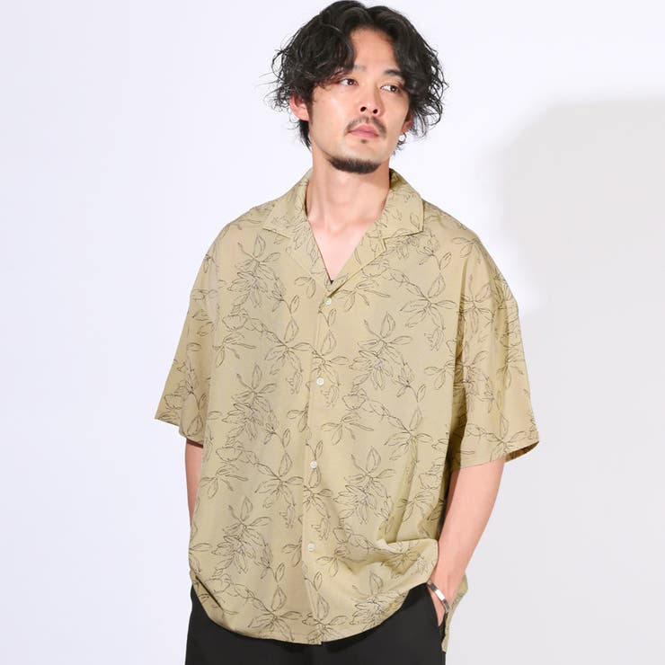 半袖シャツ オープンカラーシャツ メンズ[品番：LU000013673