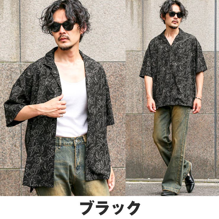 半袖シャツ オープンカラーシャツ メンズ | LUXSTYLE | 詳細画像6 