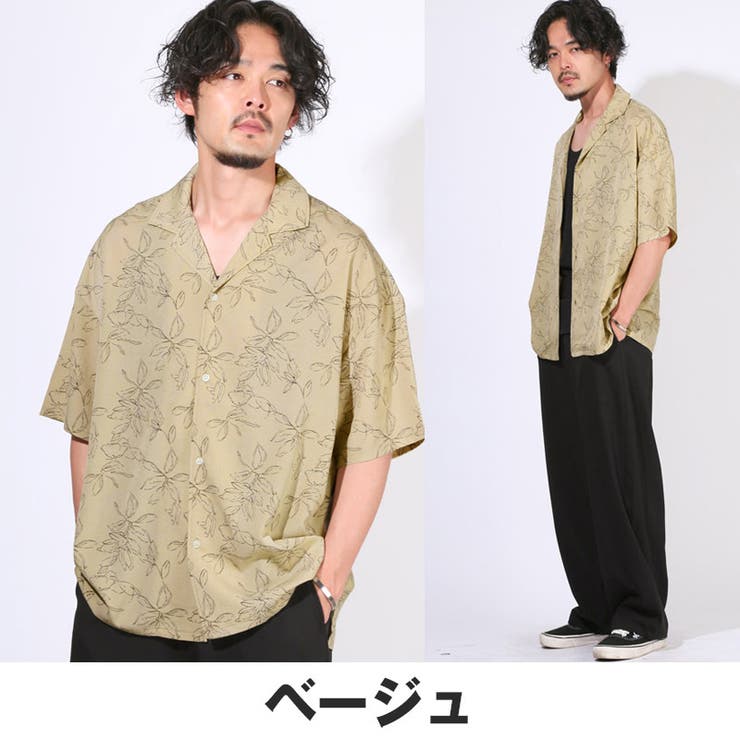 半袖シャツ オープンカラーシャツ メンズ[品番：LU000013673