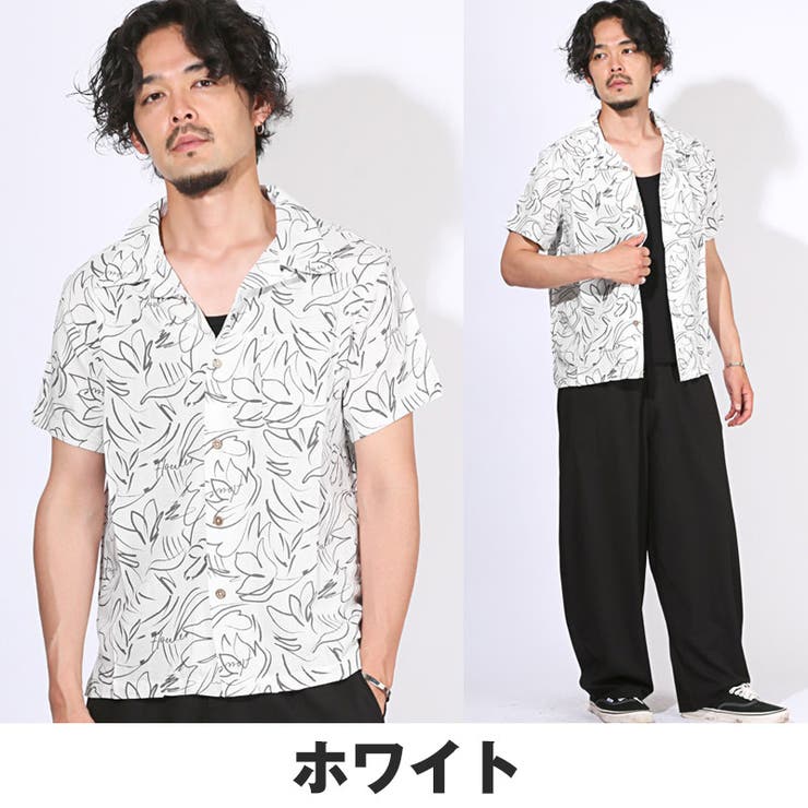 半袖シャツ・オープンカラーシャツ・アロハシャツ・柄シャツ・メンズ・レディース・大きいサイズ・サマー・総柄・ボタニカル・開襟・レーヨン・花柄・リゾート・ハワイアン・カジュアル・夏服・20代・30代・40代・50代・60代・アメカジ・ビーチ