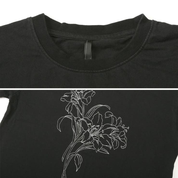 Tシャツ・半袖・メンズ・レディース・半袖Tシャツ・トップス・ピグメント・ハードウォッシュ・ウォッシュ加工・刺繍・花・フラワー・オーバーサイズ・ビッグシルエット・大きいサイズ・ゆったり・カジュアル・ストリート・ヴィンテージ
