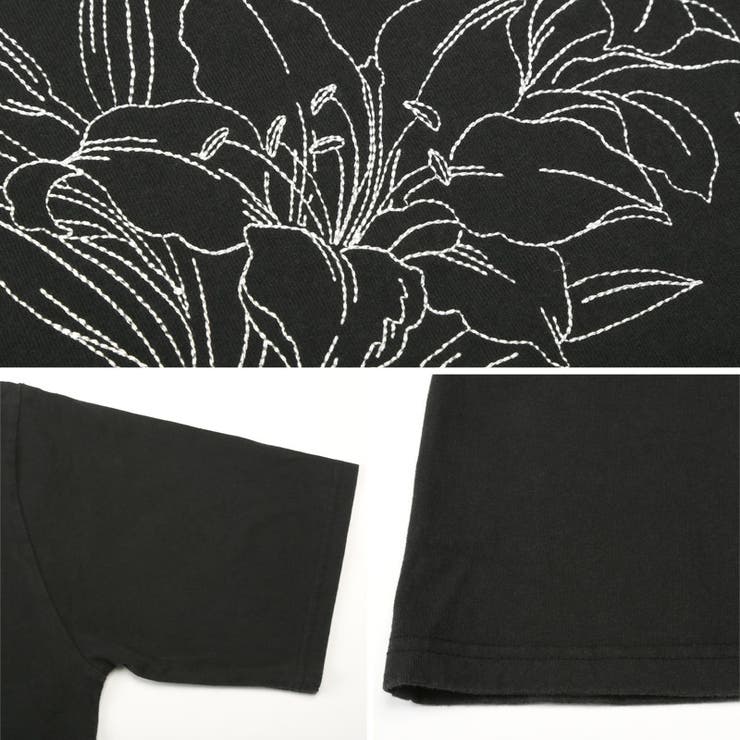 Tシャツ・半袖・メンズ・レディース・半袖Tシャツ・トップス・ピグメント・ハードウォッシュ・ウォッシュ加工・刺繍・花・フラワー・オーバーサイズ・ビッグシルエット・大きいサイズ・ゆったり・カジュアル・ストリート・ヴィンテージ