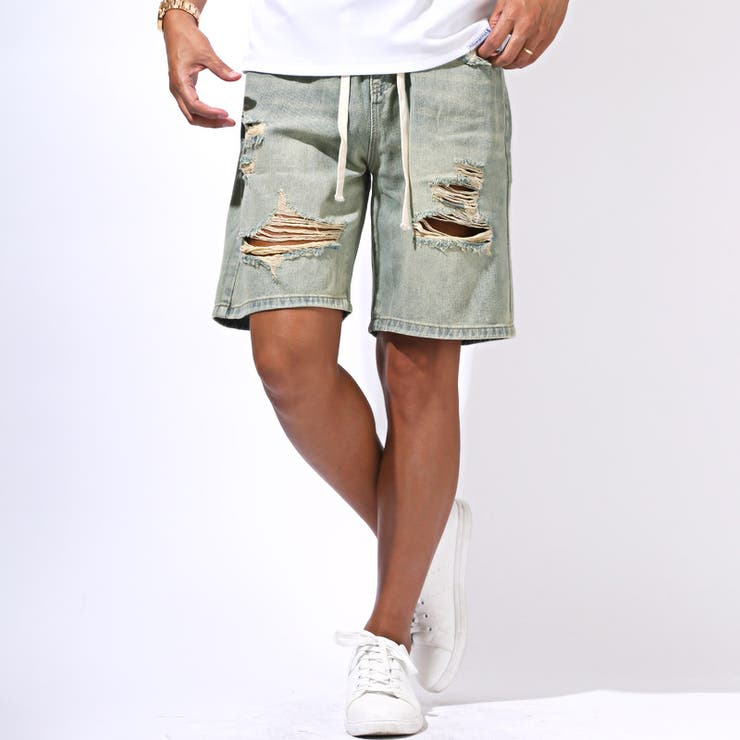 ショートパンツ ショーツ デニムパンツ[品番：LU000013638