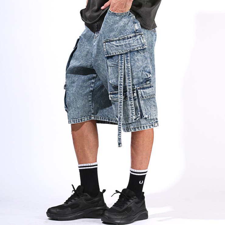 キルリモート 20ss カーゴハーフパンツ デニム