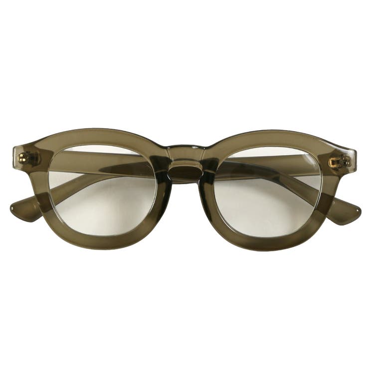 カーキ×クリア | サングラス メンズ レディース | LUXSTYLE