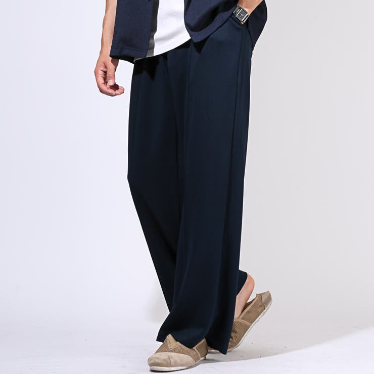 ネイビー | ワイドパンツ スウェットパンツ イージーパンツ | LUXSTYLE