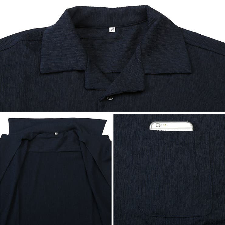 半袖シャツ 開襟シャツ メンズ[品番：LU000013708]｜LUXSTYLE