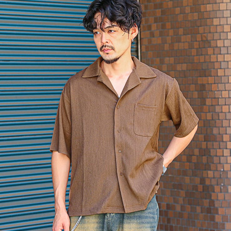 半袖シャツ 開襟シャツ メンズ[品番：LU000013708]｜LUXSTYLE