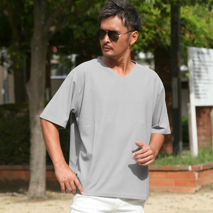 グレー | Tシャツ 半袖 五分袖 | LUXSTYLE