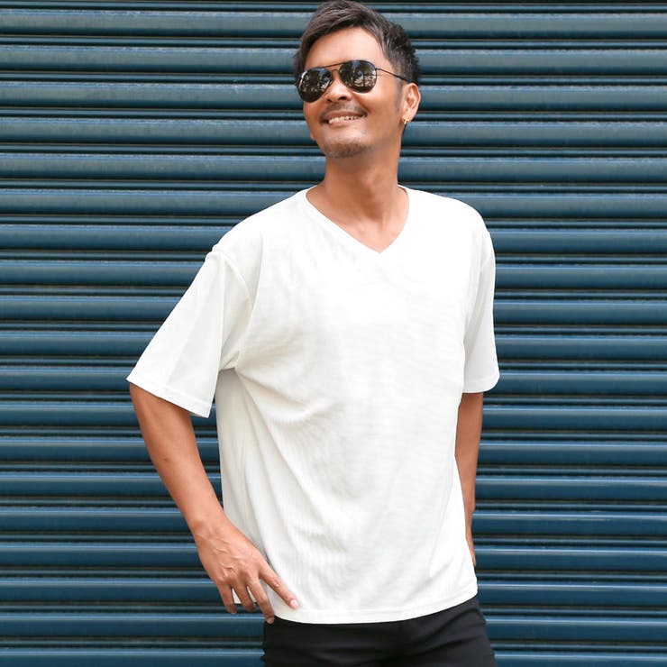 ホワイト | Tシャツ 半袖 五分袖 | LUXSTYLE