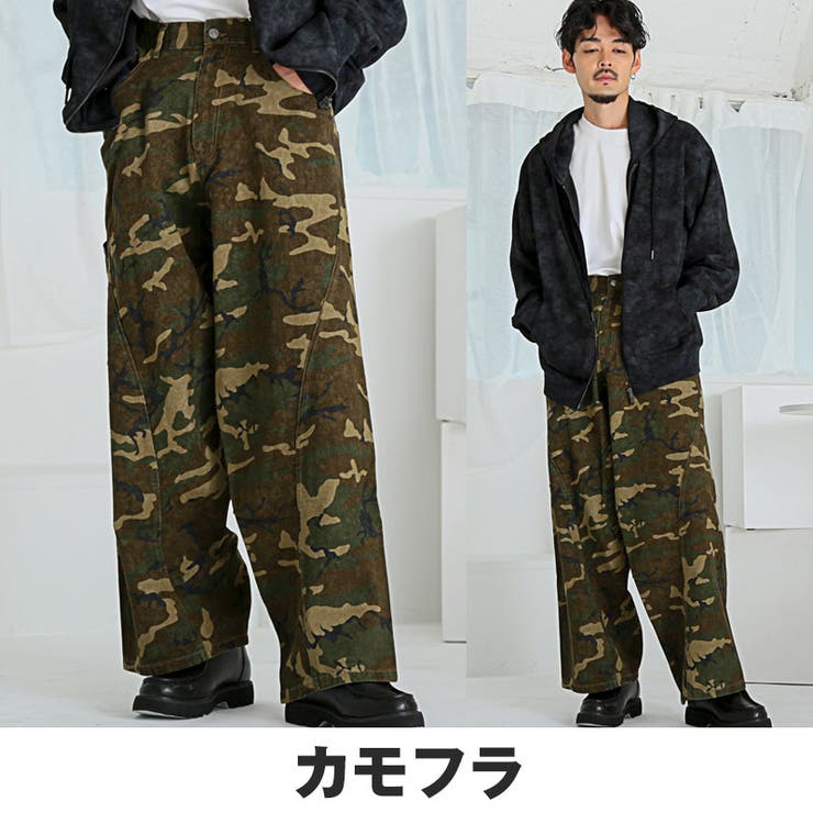 デニムパンツ ワイドパンツ ペインターパンツ | LUXSTYLE | 詳細画像7 