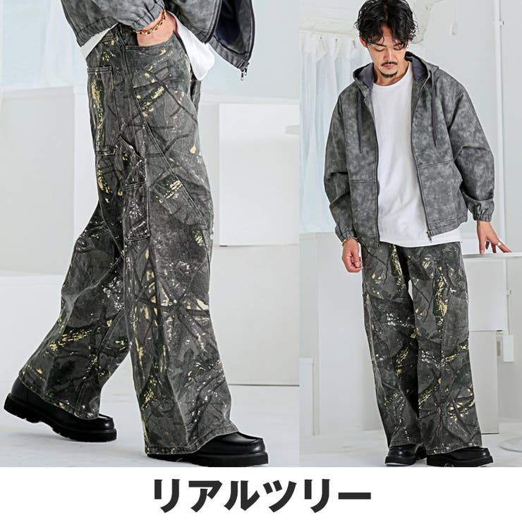 デニムパンツ ワイドパンツ ペインターパンツ | LUXSTYLE | 詳細画像8 