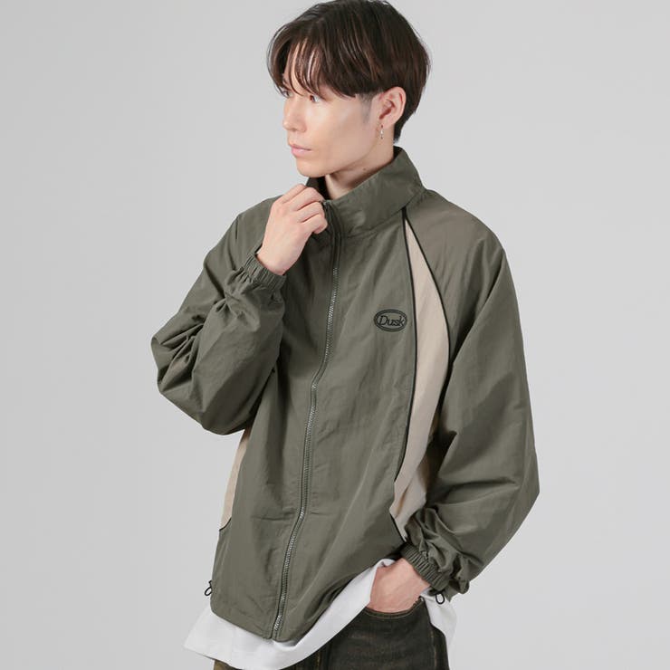 カーキ | スタンドジャケット アウター メンズ | LUXSTYLE