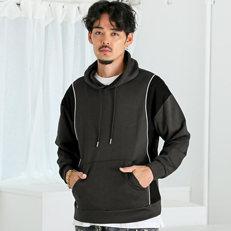 チャコール | パーカー フーディ 長袖 | LUXSTYLE